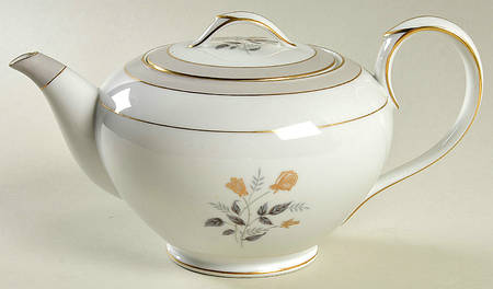 Holbrook (Gold Trim) Teapot & Lid
