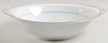 Holbrook (Gold Trim) 10" Round Vegetable Bowl