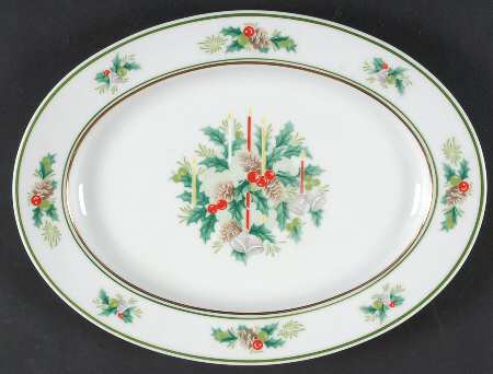 Holly 11" Oval Serving Platter