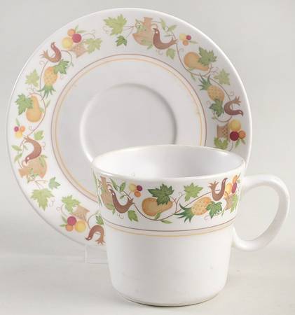 Homecoming Flat Cup & Saucer Set