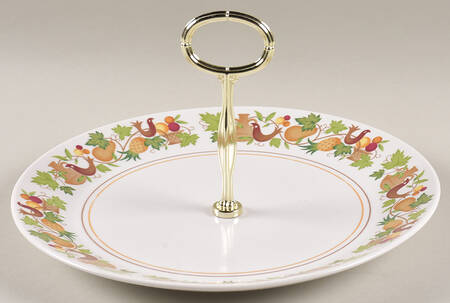 Homecoming Round Serving Plate with Center Handle (Dp) Hc