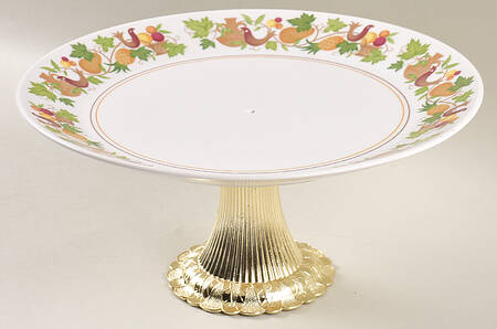 Homecoming Cake Stand with 4"-5" Metal Pedestal  Hc