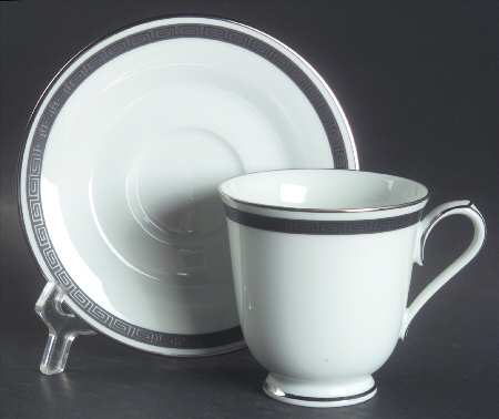 Horizon Footed Cup & Saucer Set
