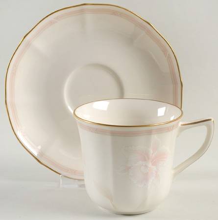Imperial Blossom Flat Cup & Saucer Set