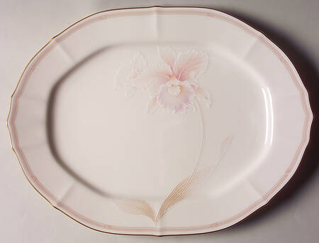 Imperial Blossom 14" Oval Serving Platter