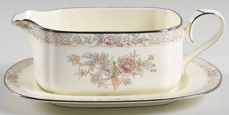 Imperial Garden Gravy Boat & Underplate (Relish/Butter)