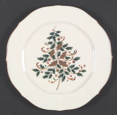 Imperial Gold Holiday Salad Plate