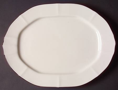 Imperial Platinum 14" Oval Serving Platter by Noritake