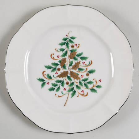 Imperial Platinum Holiday Salad Plate