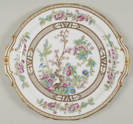 Indian Tree Handled Cake Plate