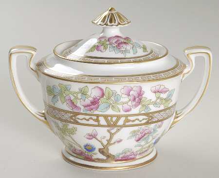 Indian Tree Sugar Bowl & Lid