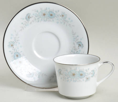 Inverness Flat Demitasse Cup & Saucer Set by Noritake