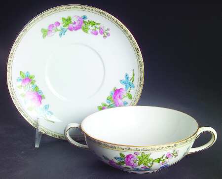 Inwood Flat Cream Soup Bowl & Saucer Set