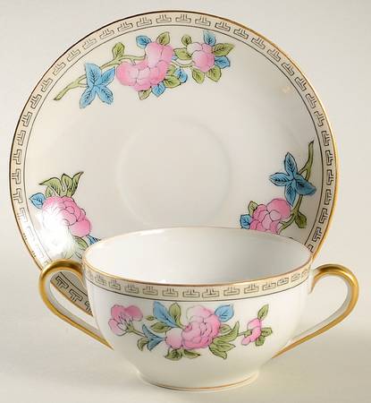 Inwood Flat Bouillon Cup & Saucer