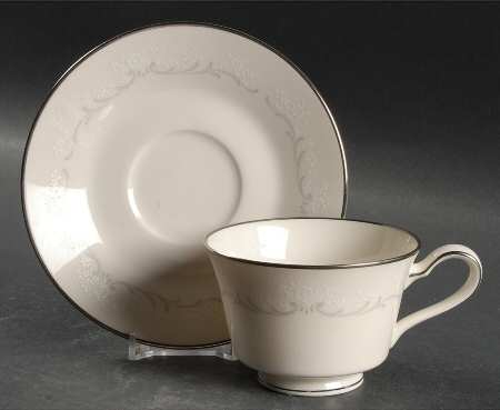 Irene Footed Cup & Saucer Set