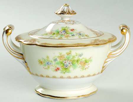Iris Sugar Bowl & Lid