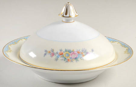 Ivanhoe Round Covered Butter with Strainer