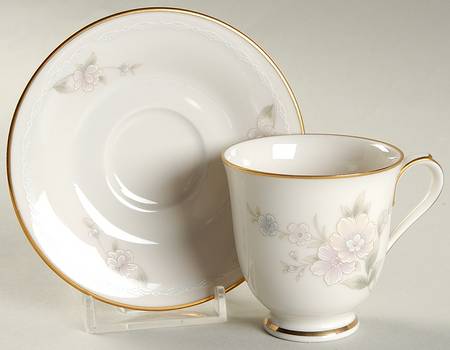Ivanhoe Footed Demitasse Cup & Saucer Set by Noritake