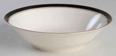 Ivory & Ebony 9" Round Vegetable Bowl