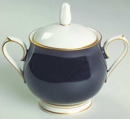 Ivory & Ebony Sugar Bowl & Lid