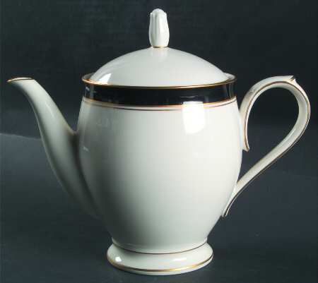 Ivory & Ebony Teapot & Lid