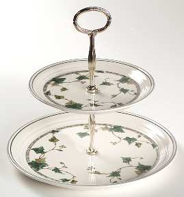 Ivy Lane 6 5/8"-10"  2 Tiered Serving Tray (Dp, Sp) HC