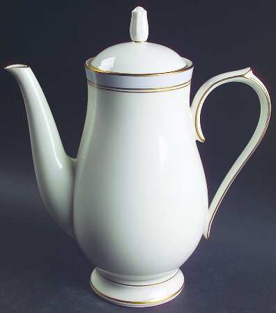 Ivory & Mist Coffee Pot & Lid