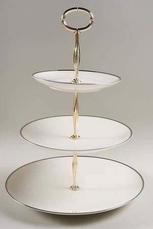 Ivonne 13 7/8"-14 1/4" 3-Tiered Serving Tray(DP,SP,BB) HC
