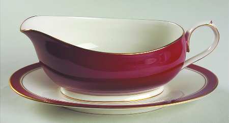 Ivory & Sienna Gravy Boat & Underplate