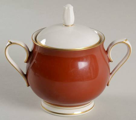 Ivory & Sienna Sugar Bowl & Lid