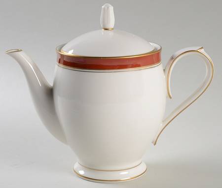 Ivory & Sienna Teapot & Lid
