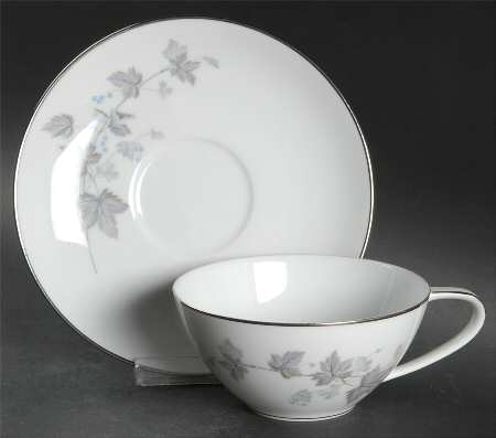 Ivyne Flat Cup & Saucer Set