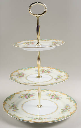 Jasmine 13 7/8"-14 1/4" 3-Tiered Serving Tray(DP,SP,BB) HC
