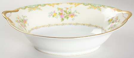 Jasmine 10" Oval Vegetable Bowl