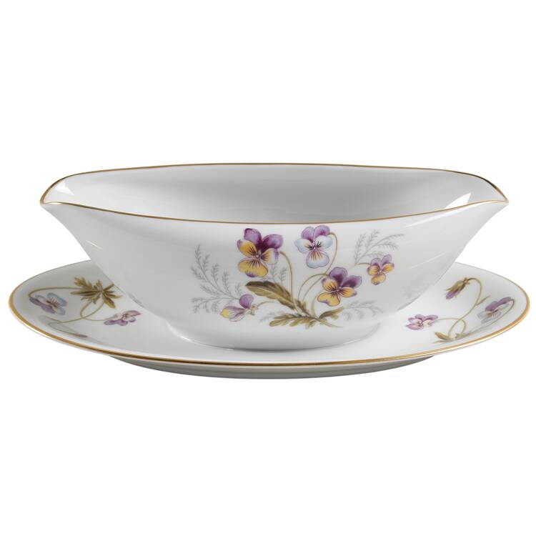 Joyce Gravy Boat with Attached Underplate