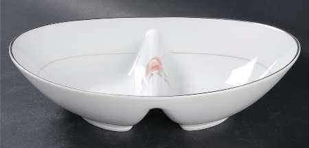 June 10" Oval Divided Vegetable Bowl