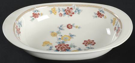 Kashmir 10" Oval Vegetable Bowl