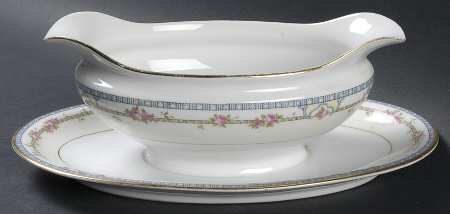 Kenmore (50 Years Old) Gravy Boat with Attached Underplate