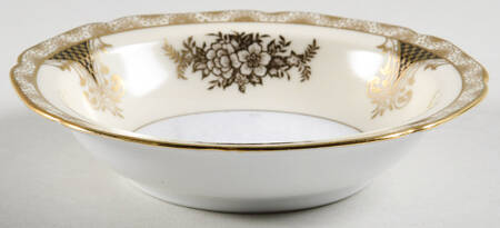 Kenwood (Black, Scalloped) Rim Fruit/Dessert (Sauce) Bowl