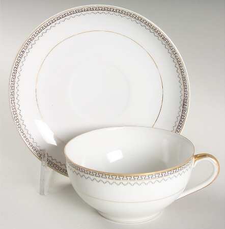 Keyboard Flat Cup & Saucer Set