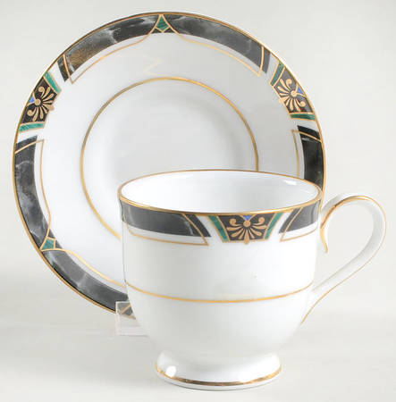 Kipling Footed Demitasse Cup & Saucer Set