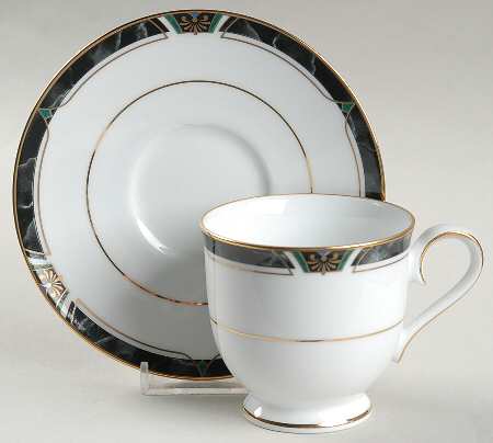 Kipling Footed Cup & Saucer Set