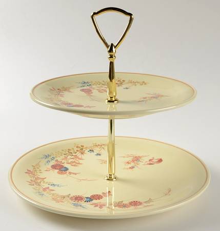 Kiseto 2 Tiered Serving Tray (Dinner & Salad Plate)