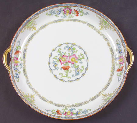 The Kiva (Pale Blue) Handled Cake Plate