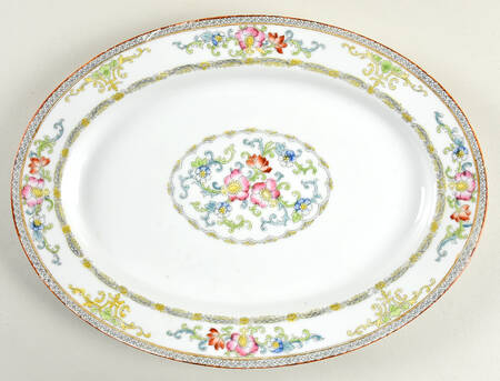 The Kiva (Pale Blue) 11" Oval Serving Platter