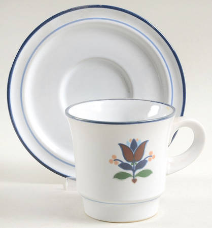 Knickerbocker Flat Cup & Saucer Set