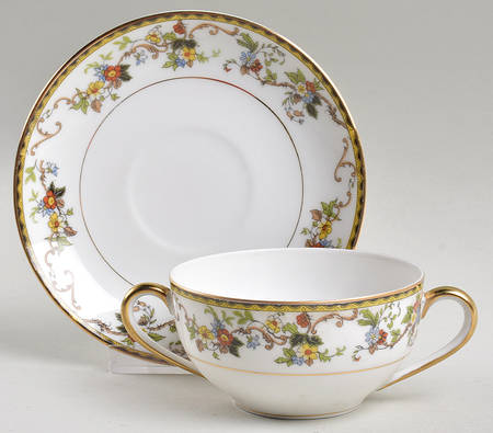 Knollwood Flat Bouillon Cup & Saucer