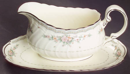 Knottinghill Gravy Boat & Underplate (Relish/Butter) by Noritake
