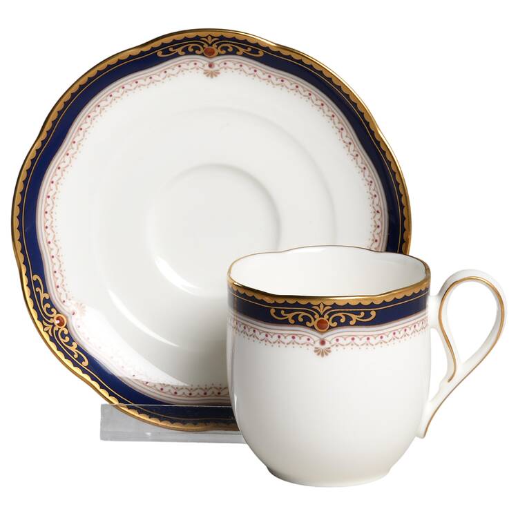 Lady Eve Flat Demitasse Cup & Saucer Set