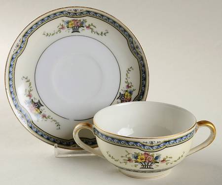 Lafleur Flat Bouillon Cup & Saucer
